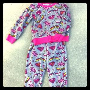 Super Hero Girls Pajama Set Fleece XS